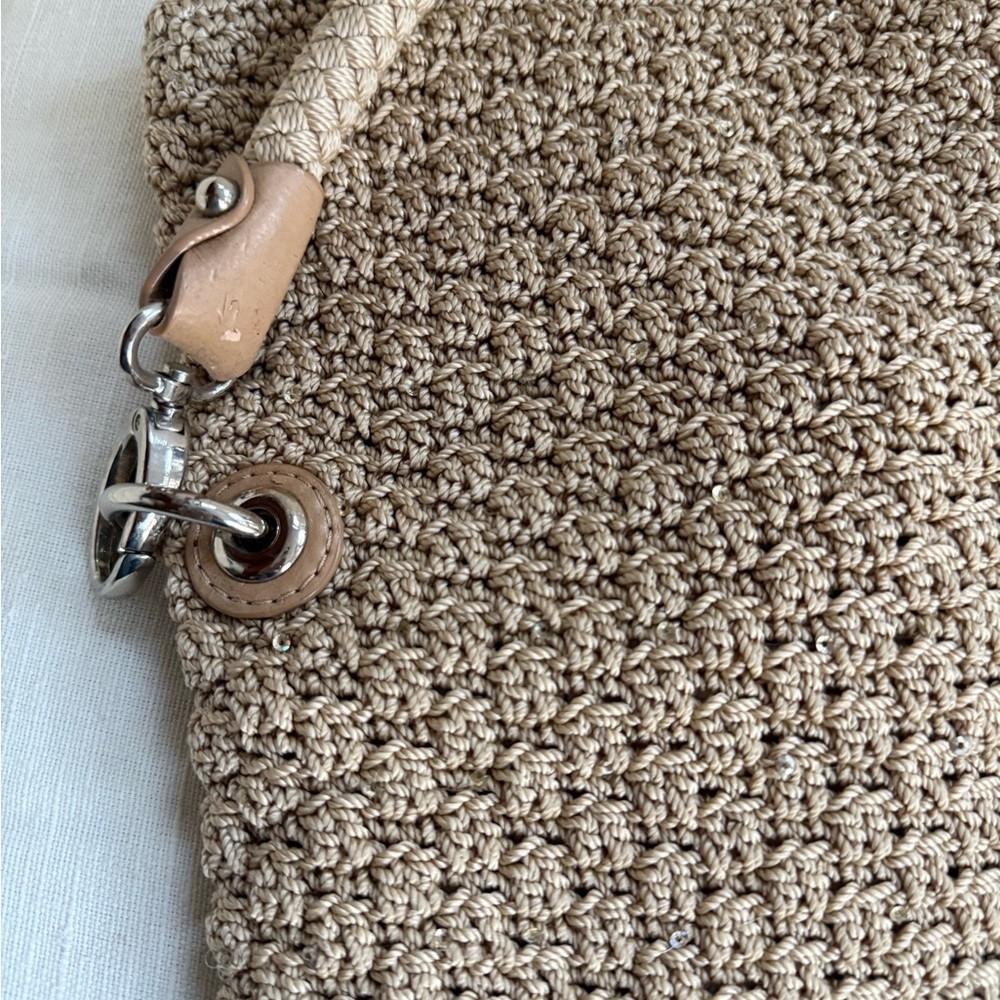 The Sak EUC Lucia crochet fold over handbag woven detail great quality - Picture 3 of 9
